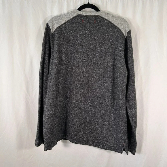 Tommy Bahama Sweater Men's XL Solid Grey Crew Neck Long Sleeve Cotton Pullover - Picture 7 of 9